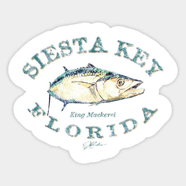 Siesta Key, FL, King Mackerel Sticker by jcombs